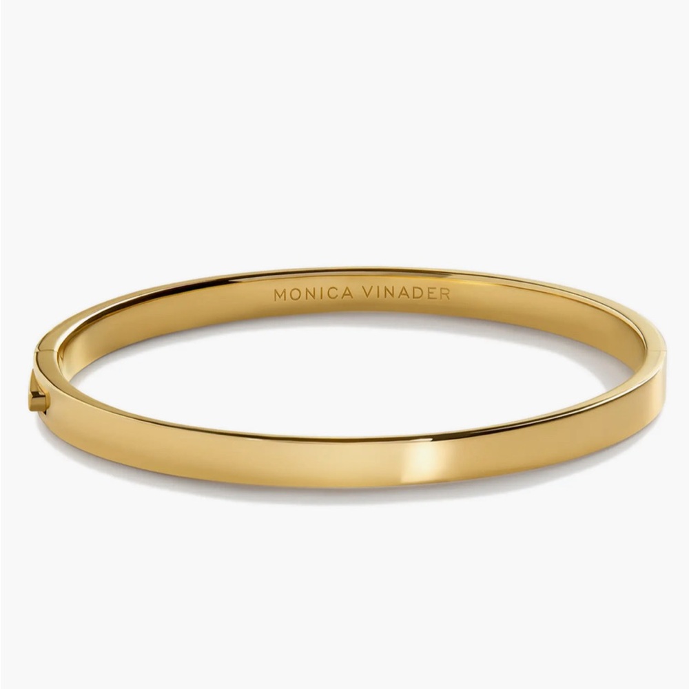 MONICA VINADER Gold Bangle Bracelet